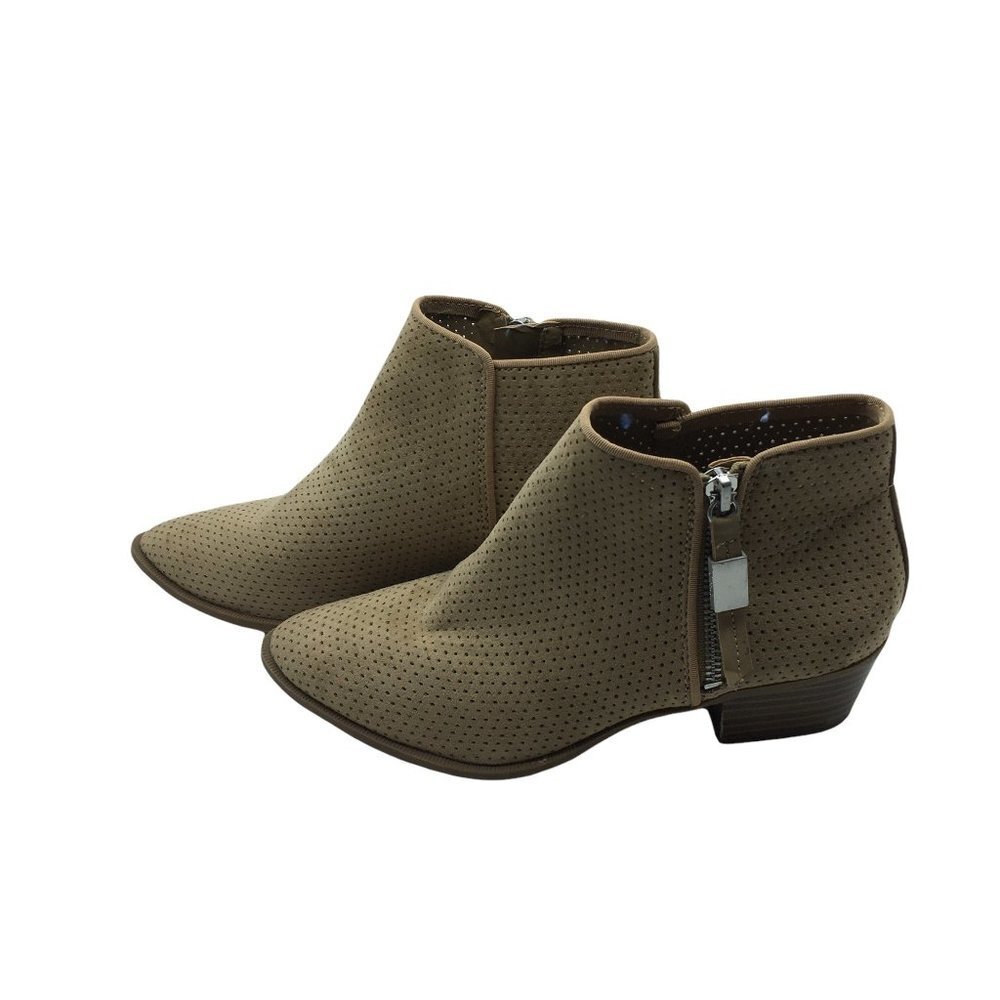 Sam Edelman Hunter 2 Ankle Booties Women Sz 6‎ Western Dress Tan Taupe Circus